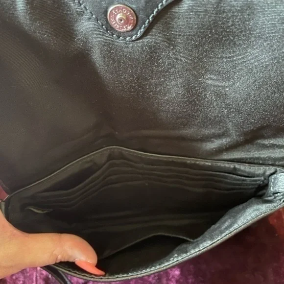 Coach Ashley Large Flap Wristlet Clutch Black like new! - Picture 6 of 8